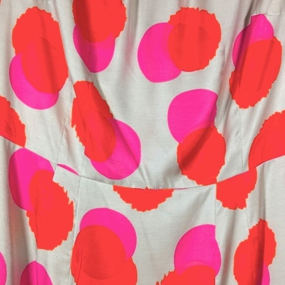 Boden Silk Print Dress Sz 2 - Picture 3 of 9